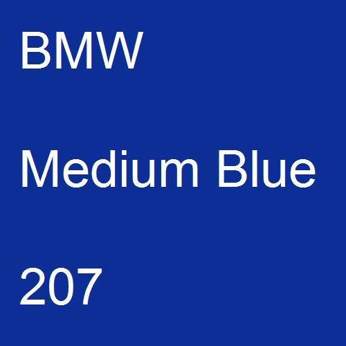 BMW, Medium Blue, 207.